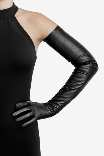 Extra long leather gloves - extra, |